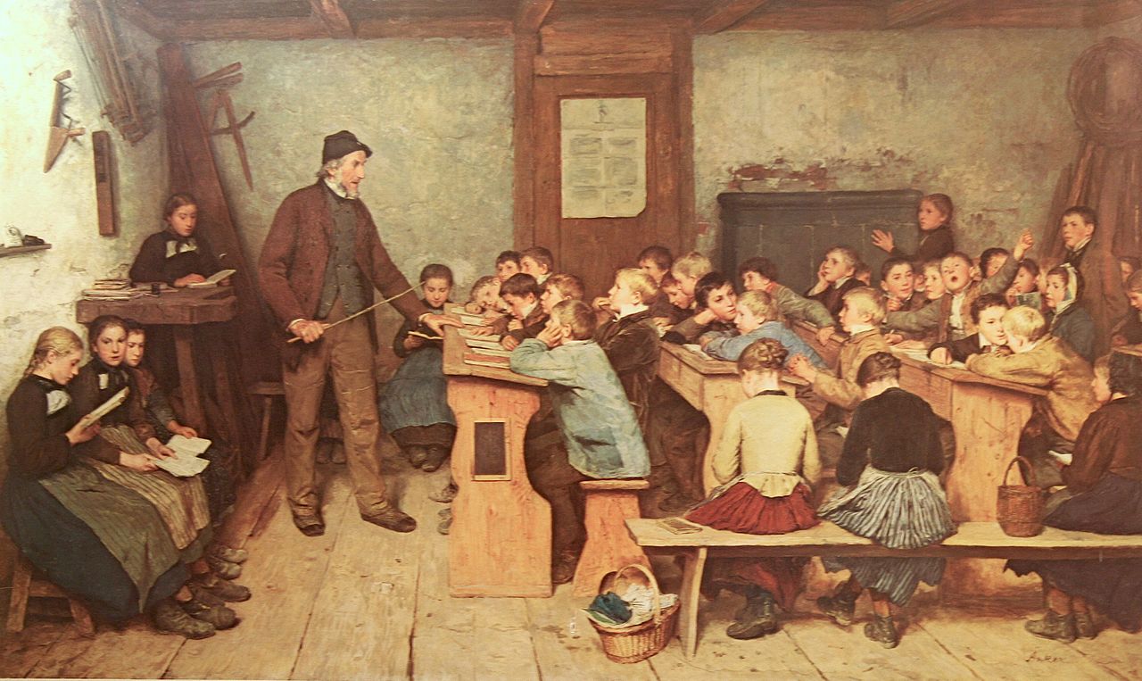 Albert Anker - Die Dorfschule von 1848-1896 - Wikimedia Commons